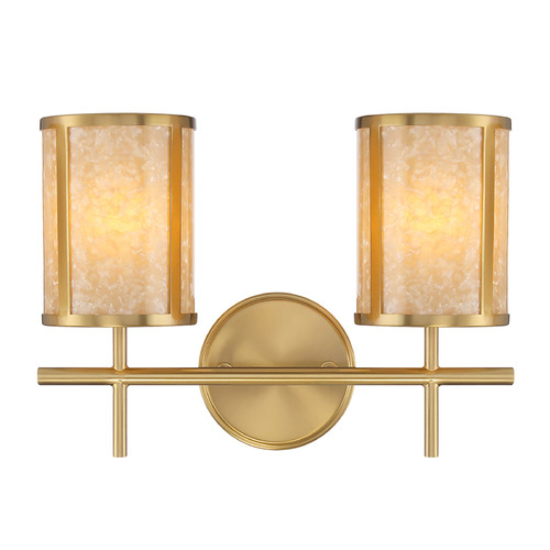 Savoy House Lighting Camden Warm Brass Bathroom Light
