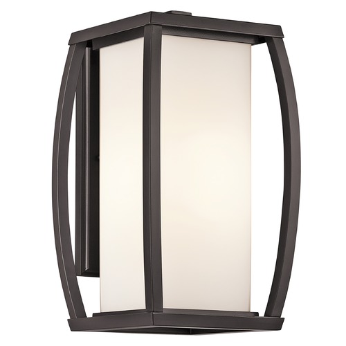 Bowen 15.75-Inch Outdoor Wall Light in Bronze by Kichler Lighting