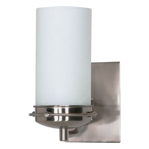 Polaris Brushed Nickel Sconce by Nuvo Lighting