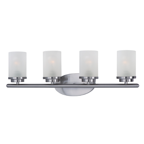 Maxim Lighting Corona Satin Nickel Bathroom Light by Maxim Lighting 10214FTSN