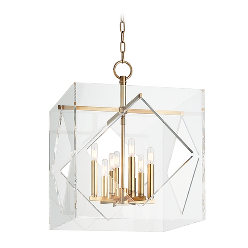 Travis Aged Brass Pendant by Hudson Valley Lighting