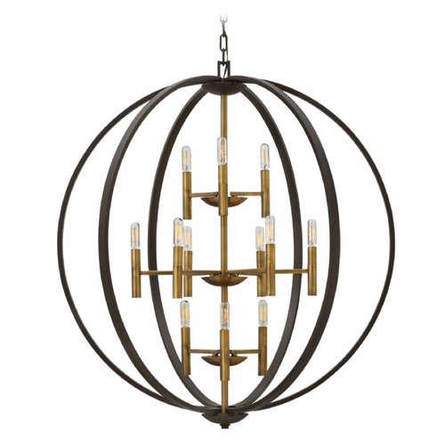 Hinkley Euclid 36-Inch Pendant in Spanish Bronze & Brass by Hinkley Lighting 3469SB