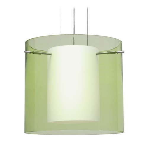 Besa Lighting Pahu Satin Nickel LED Pendant Light