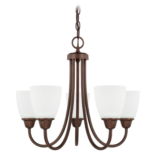 Trenton 21-Inch Chandelier in Bronze by HomePlace Lighting