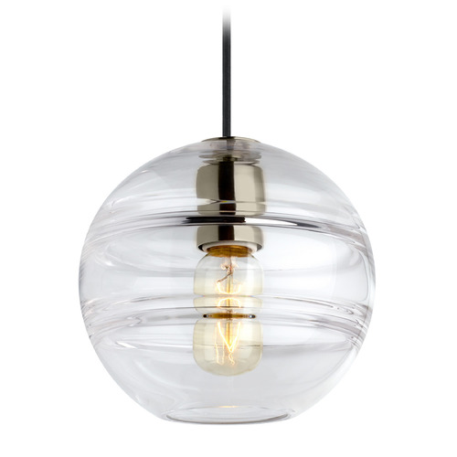 Sedona Medium Pendant in Satin Nickel by Visual Comfort Modern