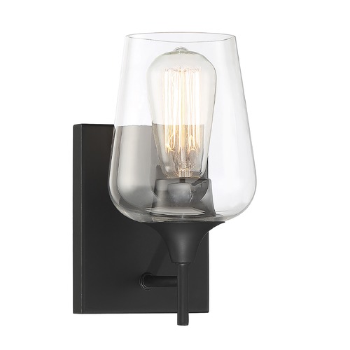 Savoy House Octave Wall Sconce in Black by Savoy House 9-4030-1-BK