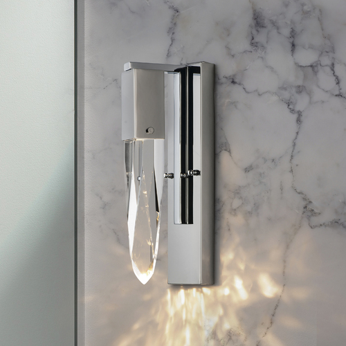 Quartz LED Wall Sconce in Polished Chrome by ET2 Lighting