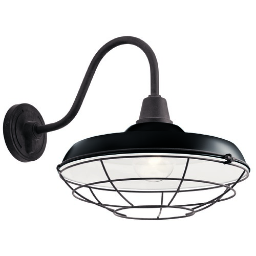 Pier 16.50-Inch Black Outdoor Wall Light by Kichler Lighting
