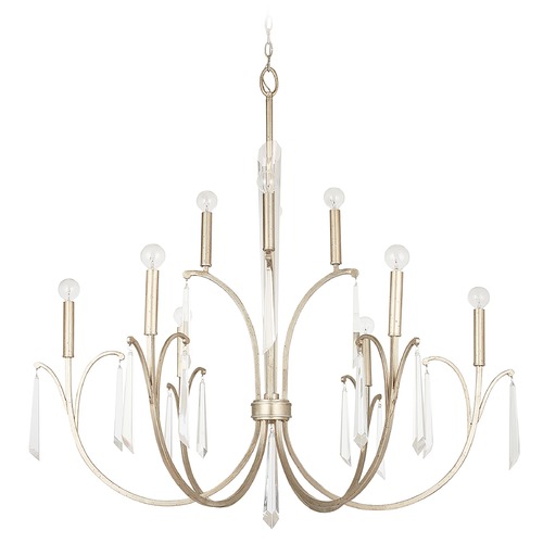 Capital Lighting Gwyneth 43-Inch Crystal Chandelier in Winter Gold by Capital Lighting 437001WG