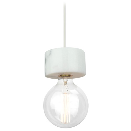 Matteo Lighting Marmo Marble(white) Mini Pendant by Matteo Lighting C56602WH