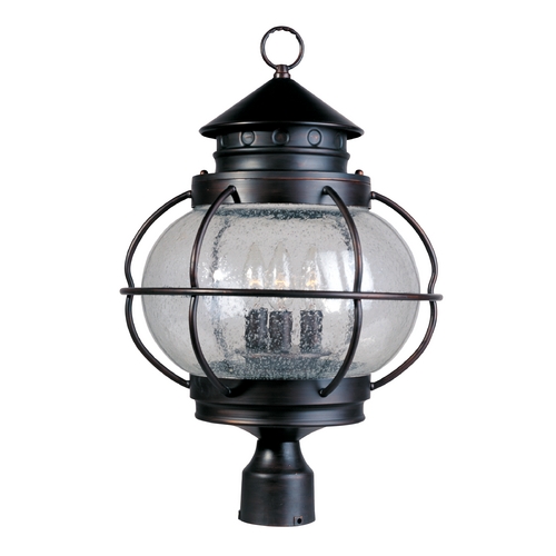 Portsmouth Oil Rubbed Bronze Post Light by Maxim Lighting