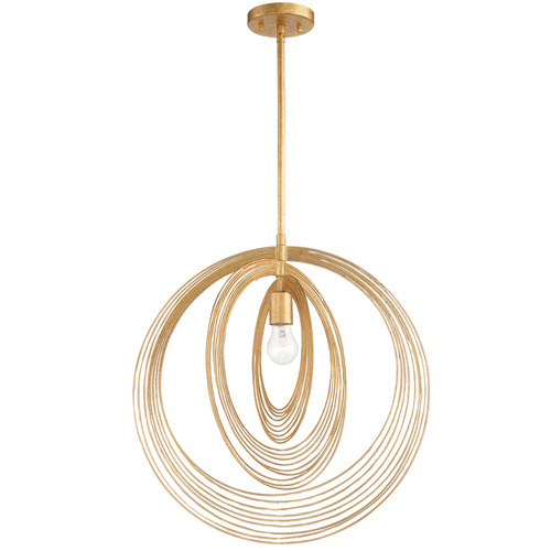 Doral 20-Inch Pendant in Renaissance Gold by Crystorama Lighting
