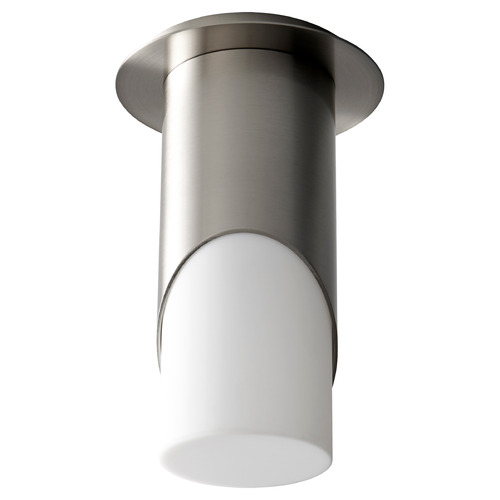 Ellipse Large LED Acrylic Ceiling Mount in Nickel by Oxygen Lighting