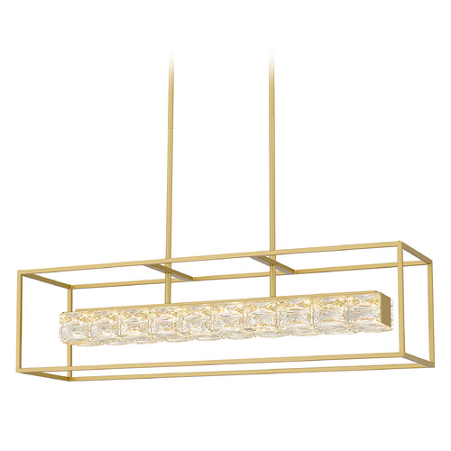Dazzle 35.50-Inch LED Linear Light in Soft Gold by Quoizel Lighting