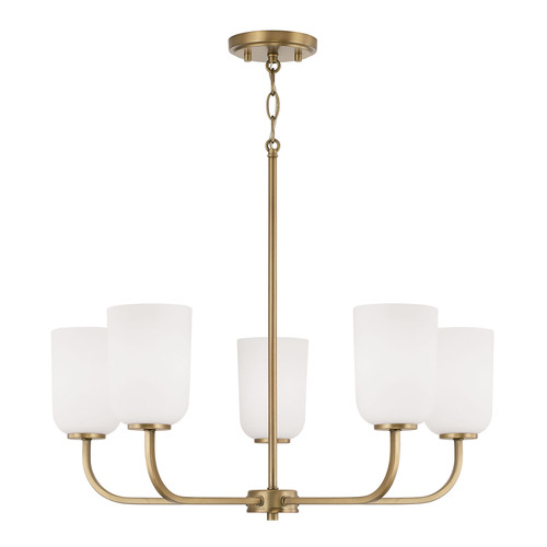 Lawson 5-Light Chandelier in Brass by HomePlace by Capital Lighting