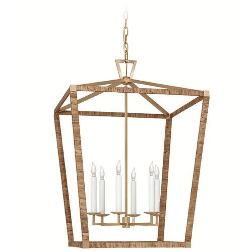 Visual Comfort Signature Collection Chapman & Myers Darlana X-Large Lantern in Brass by VC Signature CHC5881ABNRT