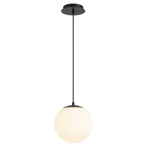 Luna 12-Inch 2700K LED Pendant in Black by Oxygen Lighting