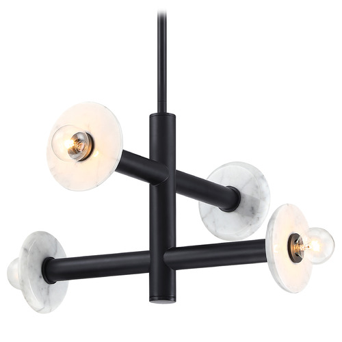 Designers Fountain Fina Matte Black Semi-Flushmount Light