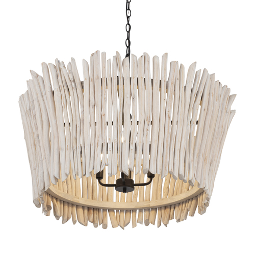 Baywood 30-Inch Eucalyptus Pendant in Bronze by Maxim Lighting
