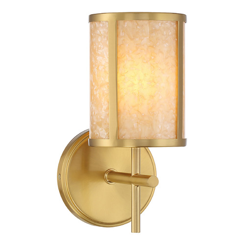 Savoy House Lighting Camden Warm Brass Bathroom Light