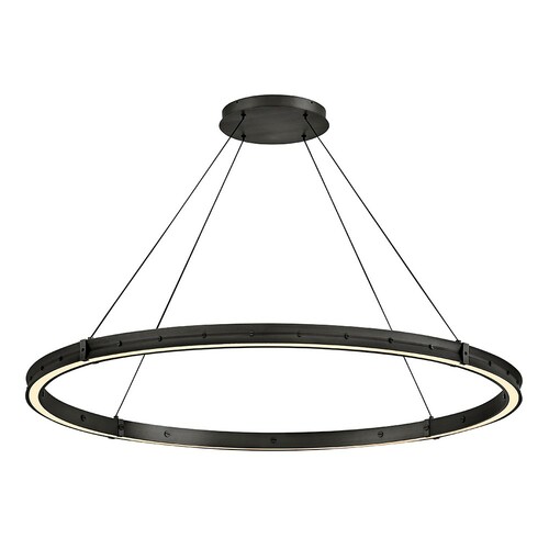 Althea 53-Inch LED Chandelier in Satin Black by Fredrick Ramond