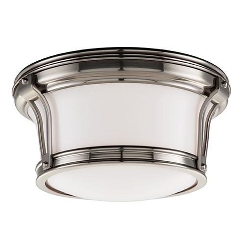 Hudson Valley Lighting Newport Flush Mount in Satin Nickel by Hudson Valley Lighting 6510-SN