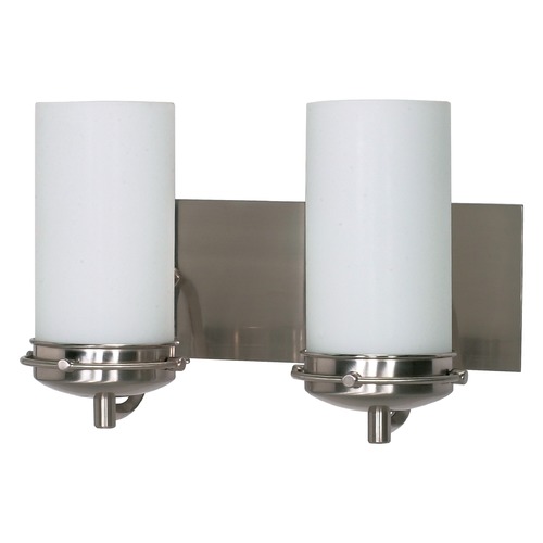 Polaris Brushed Nickel Bathroom Light by Nuvo Lighting