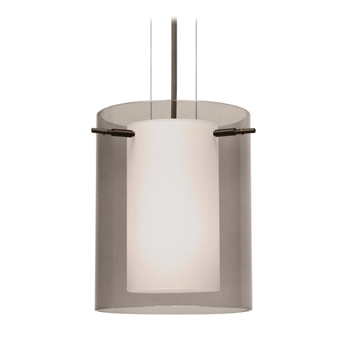 Besa Lighting Besa Lighting Pahu Bronze Mini-Pendant Light 1KG-S00607-BR