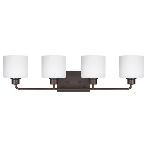 Generation Lighting Canfield Burnt Sienna Bathroom Light by Generation Lighting 4428804-710