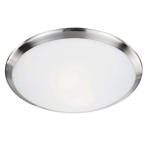 Modern Brushed Nickel Flush Mount by Kuzco Lighting