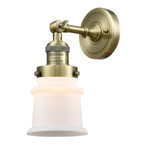 Canton Antique Brass Sconce by Innovations Lighting
