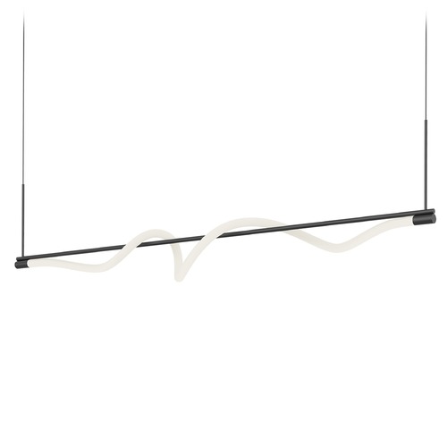 Kuzco Lighting Cursive 54-Inch Black Linear Pendant by Kuzco Lighting LP95354-BK