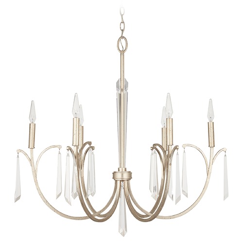 Gwyneth 6-Light Chandelier in Winter Gold by Capital Lighting