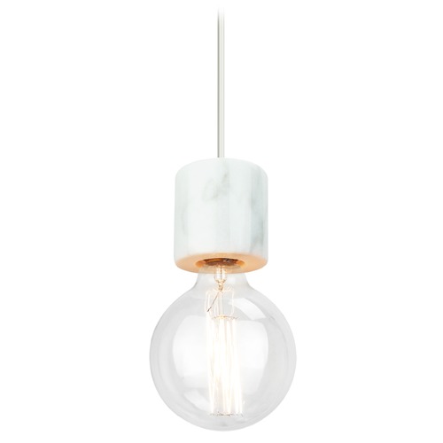 Matteo Lighting Marmo Marble(white) Mini Pendant by Matteo Lighting C56603WH