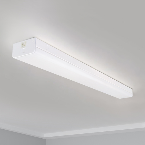 Satco Lighting 4ft Connectible 40W LED Wide Strip with Motion Sensor by Satco Lighting 65/1145