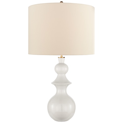 Visual Comfort Signature Collection Kate Spade New York Saxon Lamp in New White by Visual Comfort Signature KS3617NWTL
