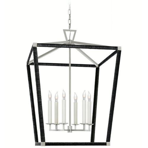 Visual Comfort Signature Collection Chapman & Myers Darlana X-Large Lantern in Nickel by VC Signature CHC5881PNBRT