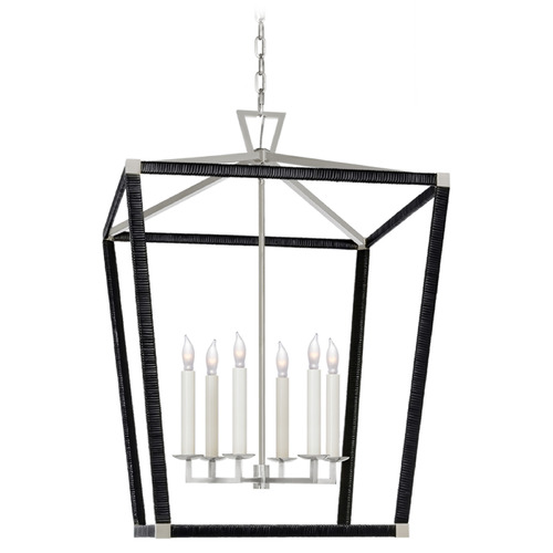 Visual Comfort Signature Collection Chapman & Myers Darlana X-Large Lantern in Nickel by VC Signature CHC5881PNBRT