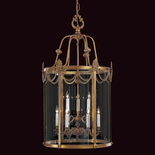 Pendant with Clear Glass in Dor Gold by Metropolitan Lighting