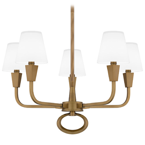 Quoizel Lighting Mallory Weathered Brass Chandelier