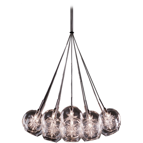 ET2 Lighting Starburst 19-Light Pendant in Satin Nickel by ET2 Lighting E20113-24