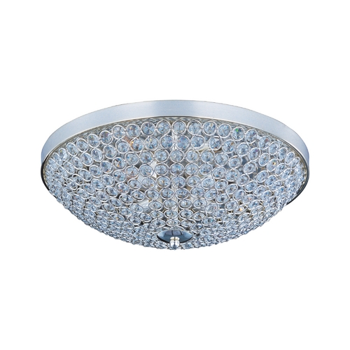 Glimmer Plated Silver Flush Mount by Maxim Lighting