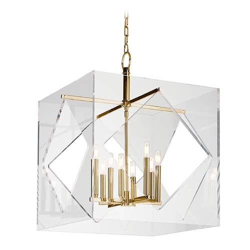 Travis Aged Brass Pendant by Hudson Valley Lighting