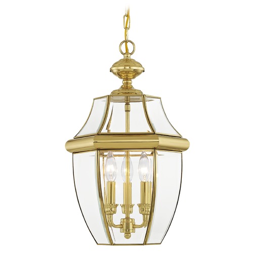 Livex Lighting Livex Lighting Monterey Polished Brass Outdoor Hanging Light 2355-02