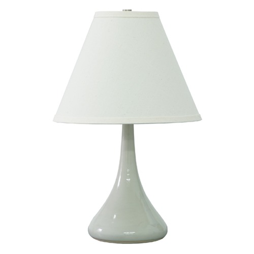 House of Troy Lighting Scatchard Stoneware Gray Gloss Table Lamp by House of Troy Lighting GS802-GG