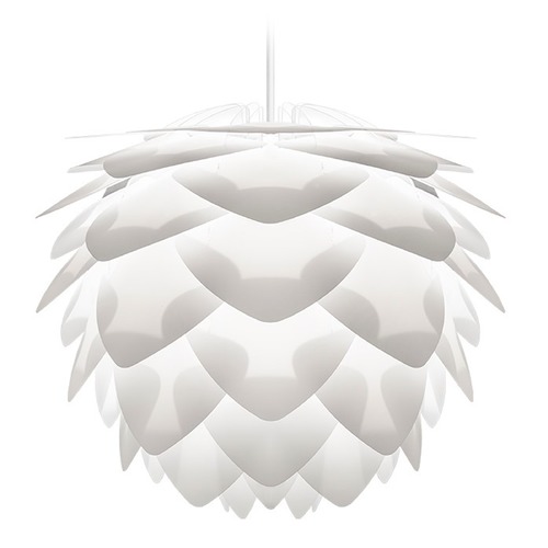 UMAGE UMAGE White Plug-In Swag Pendant Light with Abstract Shade 2007_4009