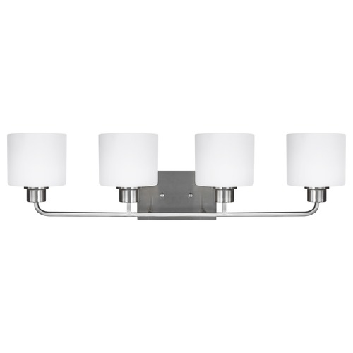 Generation Lighting Canfield Brushed Nickel Bathroom Light by Generation Lighting 4428804-962