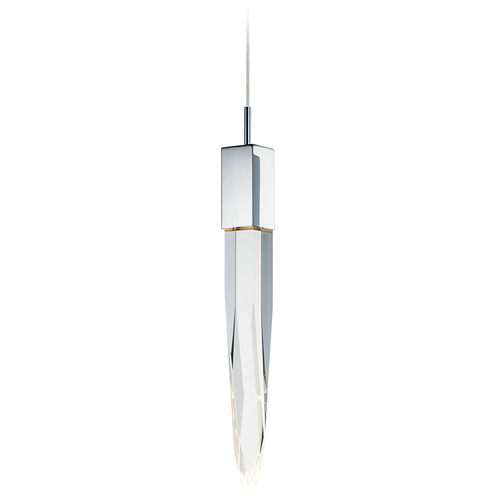 Quartz LED Mini Pendant in Polished Chrome by ET2 Lighting