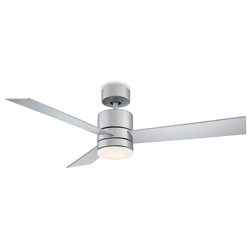 Modern Forms by WAC Lighting Modern Forms Axis Titanium Silver LED Ceiling Fan with Light FR-W1803-52L-35-TT