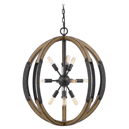 Quoizel Lighting Babaton Old Black Pendant by Quoizel Lighting QOP5181OK